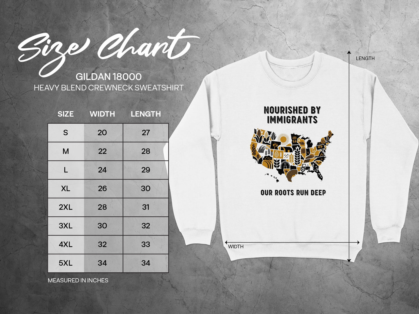 Nourished By Immigrants Sweatshirt Product