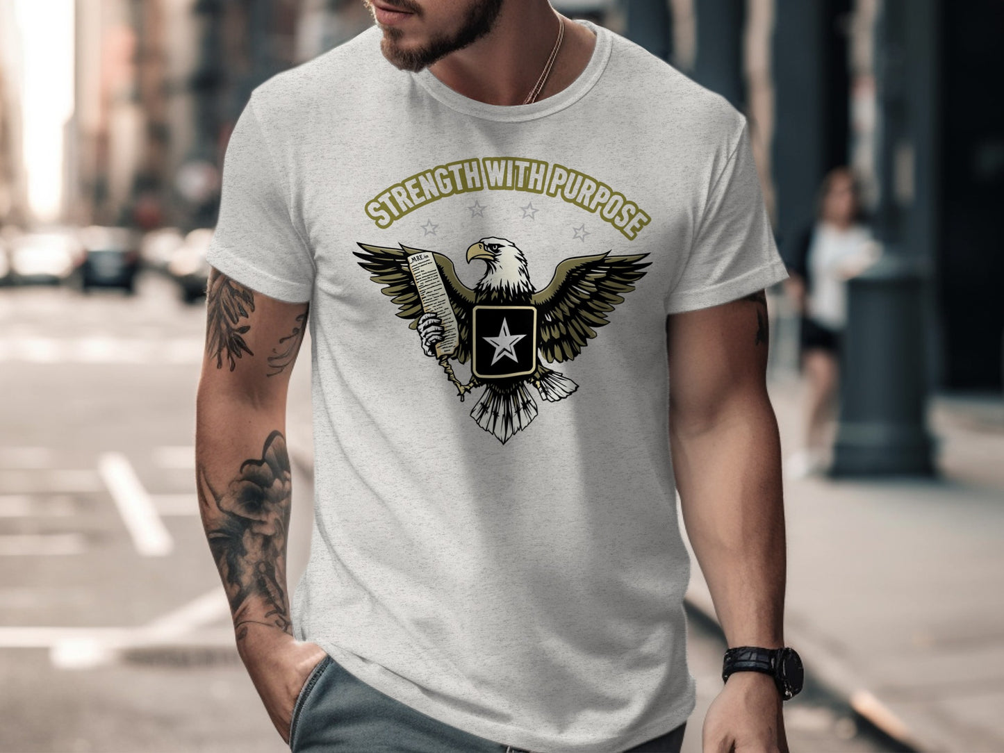 Strength With Purpose Eagle Graphic T-shirt