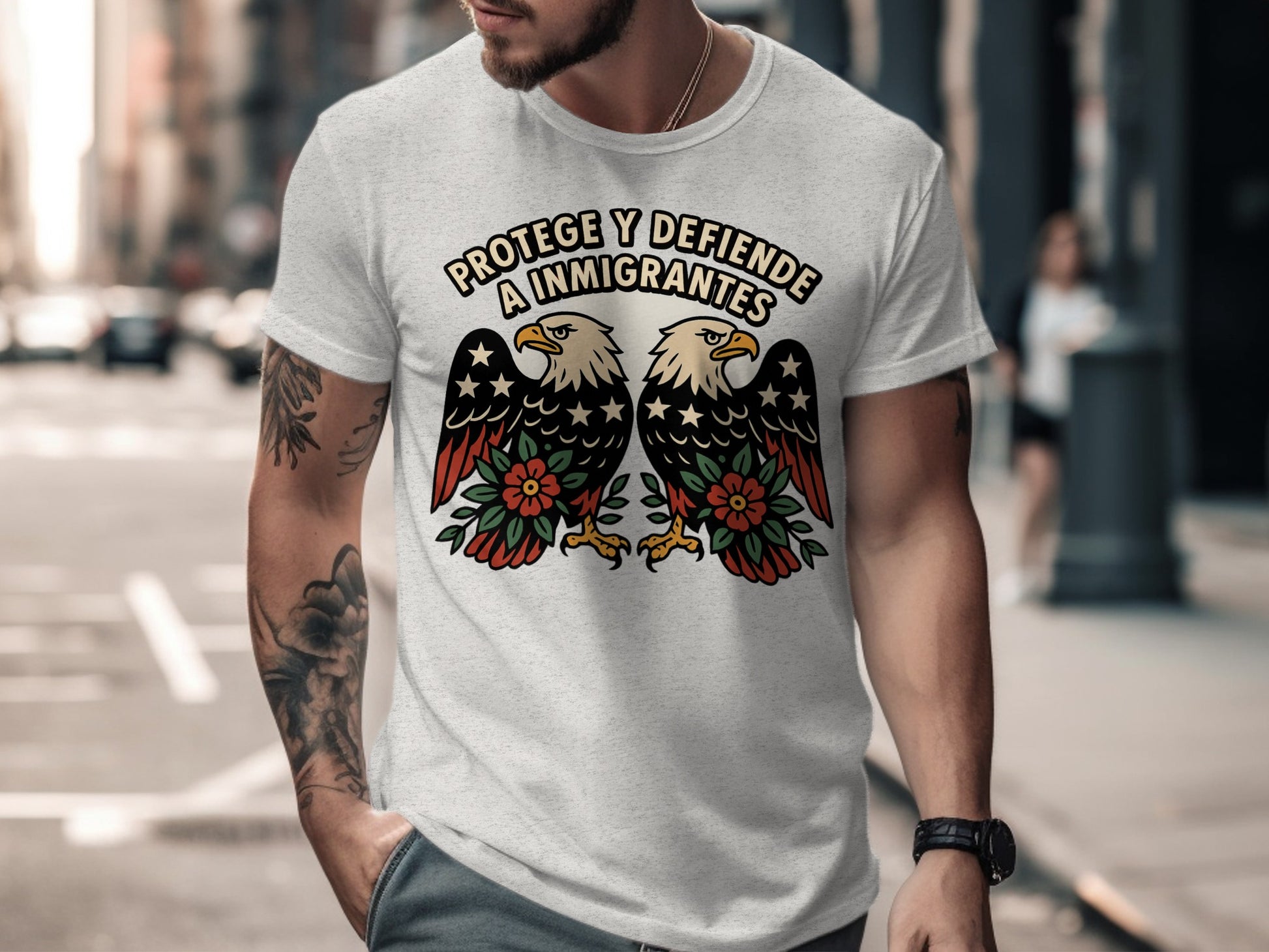 Protege Y Defiende A Inmigrantes Statement T-Shirt product type