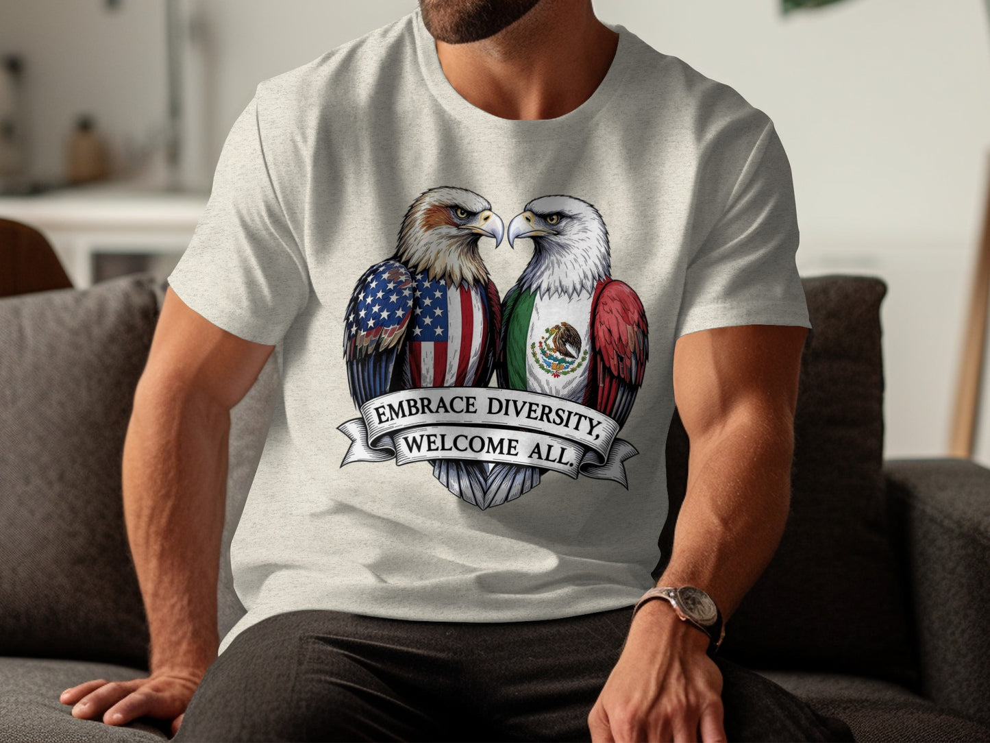 Embrace Diversity Welcome All Graphic T-shirt product