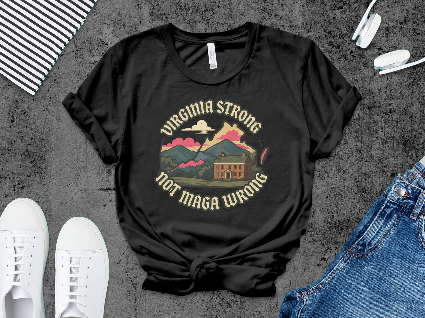 Virginia Strong Not Maga Wrong Shirt product