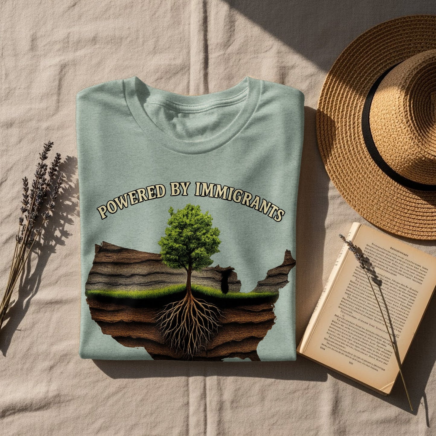 Powered By Immigrants Graphic T-Shirt product