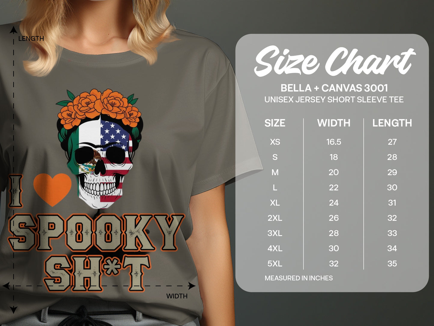 I Love Spooky Sh*t Skull Design Short Sleeve Tee product