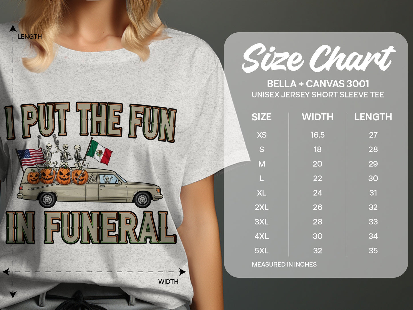 I Put the Fun in Funeral Graphic Tee product type