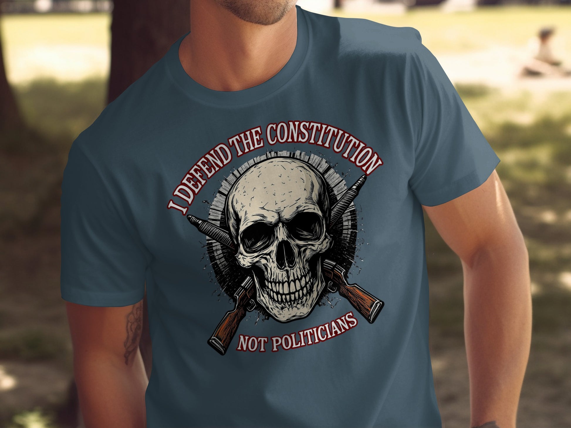 I Defend The Constitution Not Politicians T-shirt