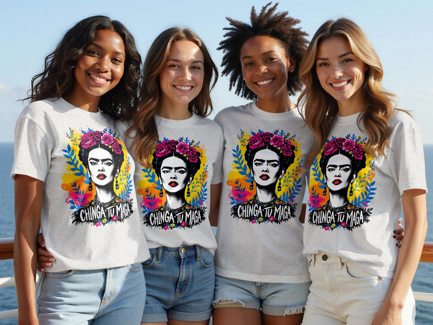Vibrant Artistic Chinga Tu Madre Graphic Tee product