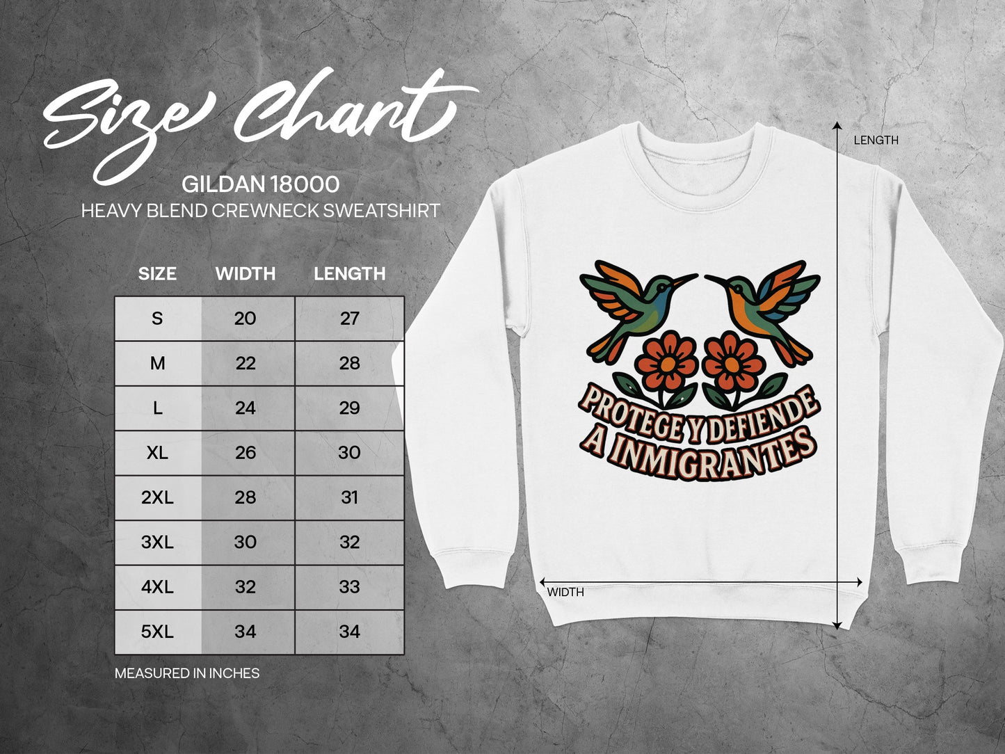 Protect Defend Immigrants Crewneck Sweatshirt product type
