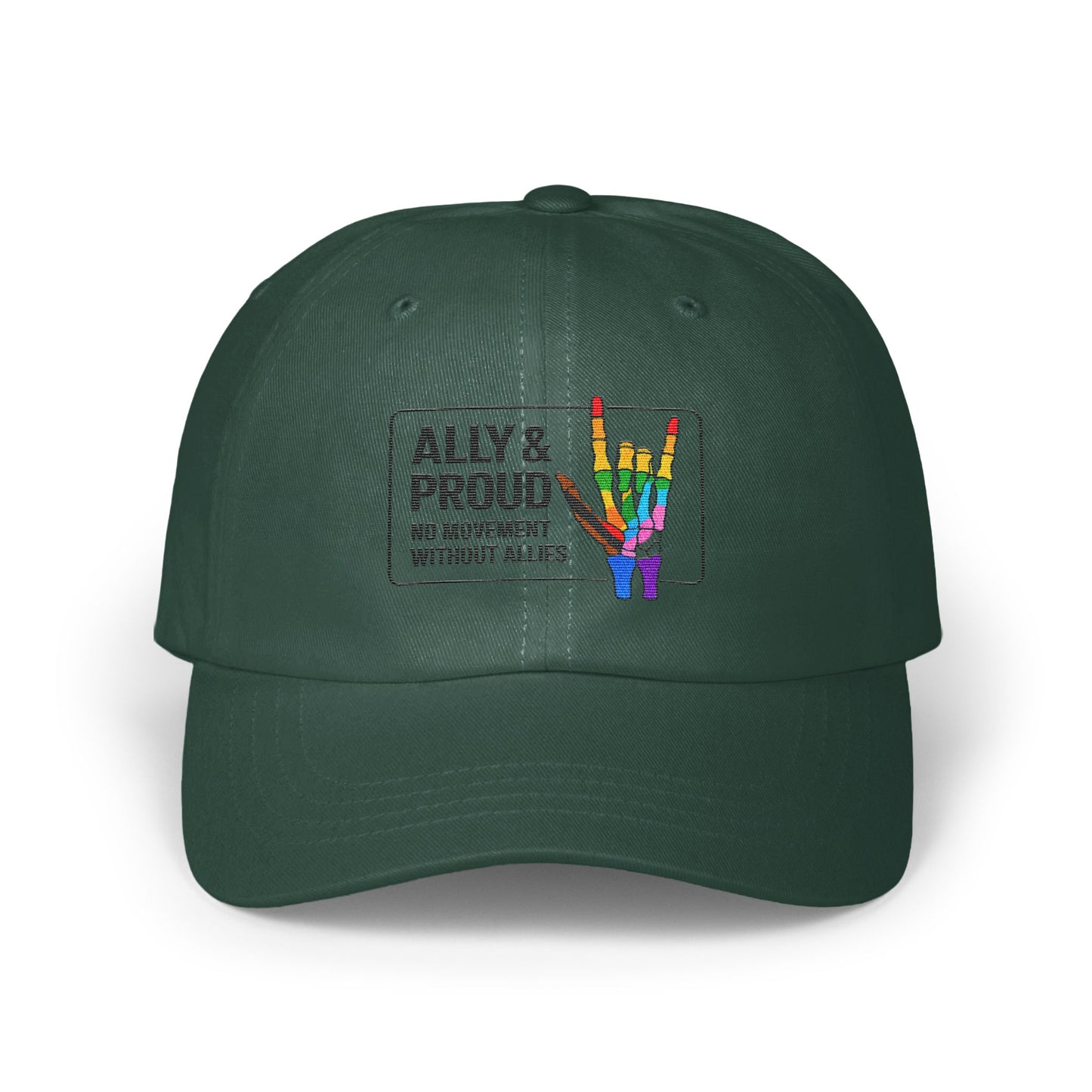 Ally and Proud Rainbow Skeleton Hand Hat product