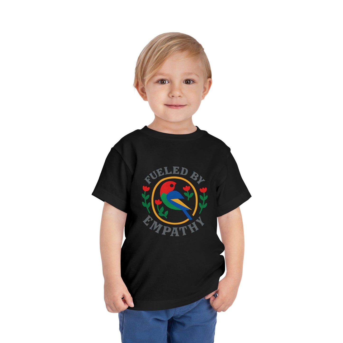 Empathy Bird Toddler Tee - Cute Short Sleeve Shirt for Kids, Gift for Birthdays, Encouraging Apparel, Toddler Fashion