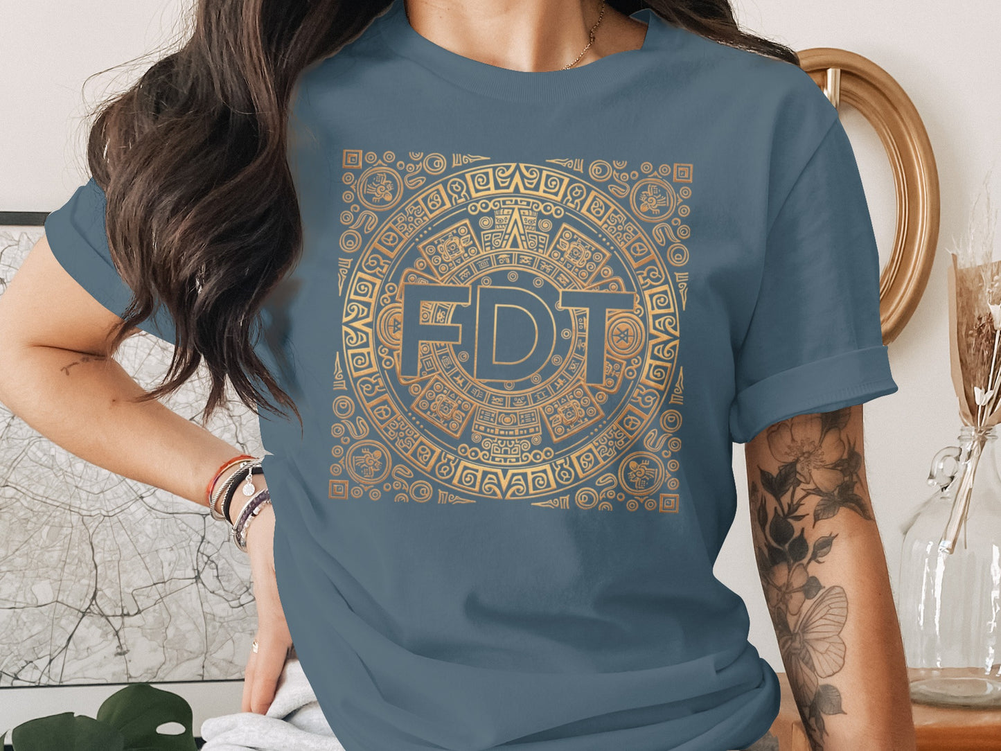 Intricate Aztec Design FDJ Graphic T-Shirt product