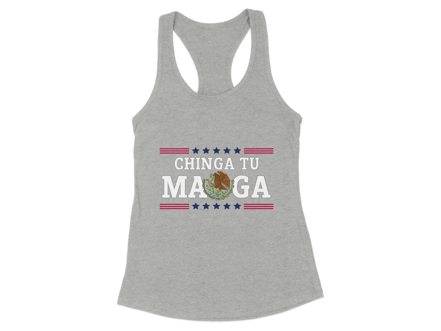 Chinga Tu MAGA Stars and Stripes Graphic Tank product