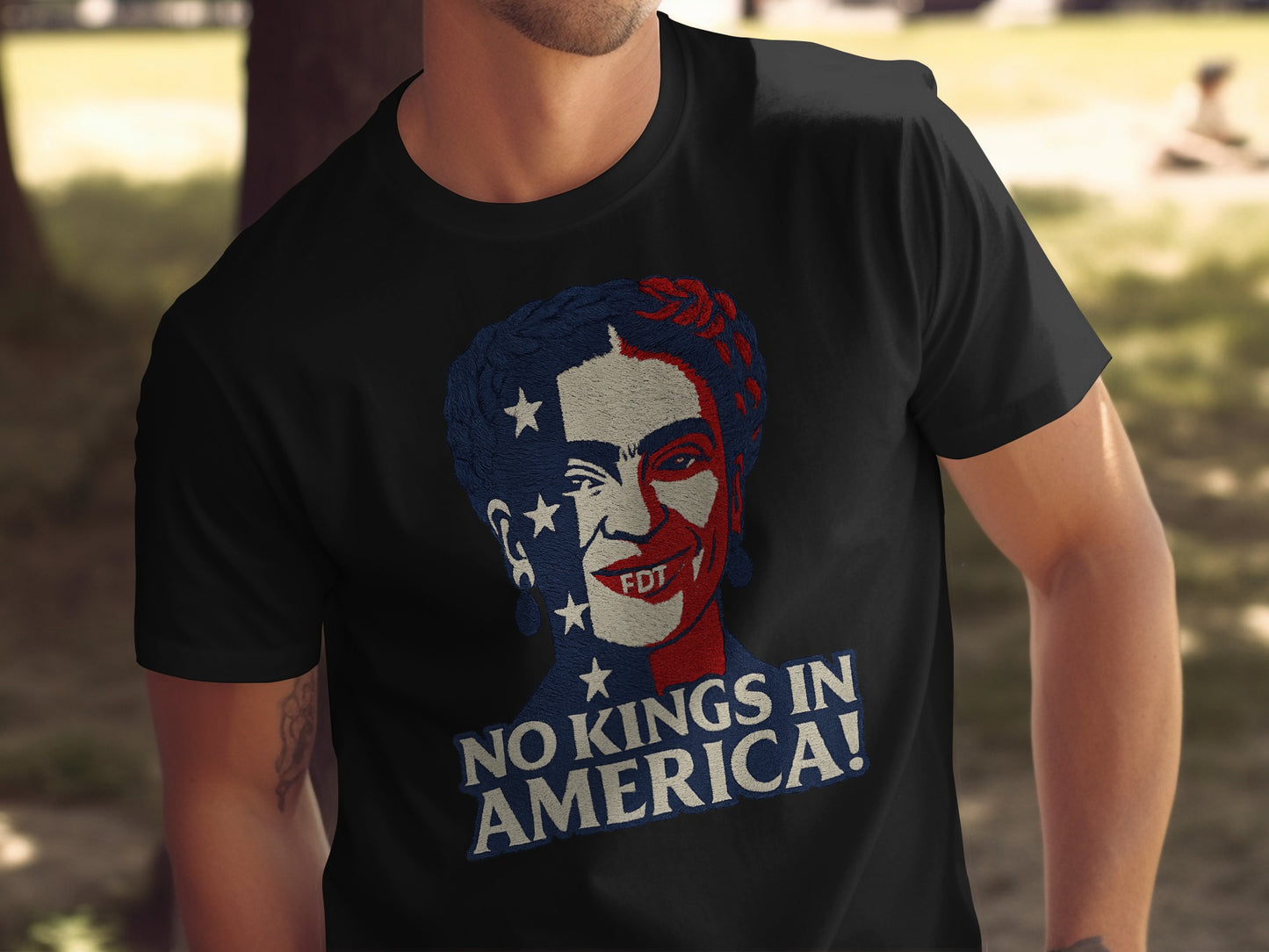 No Kings In America Patriotic Graphic Tee product