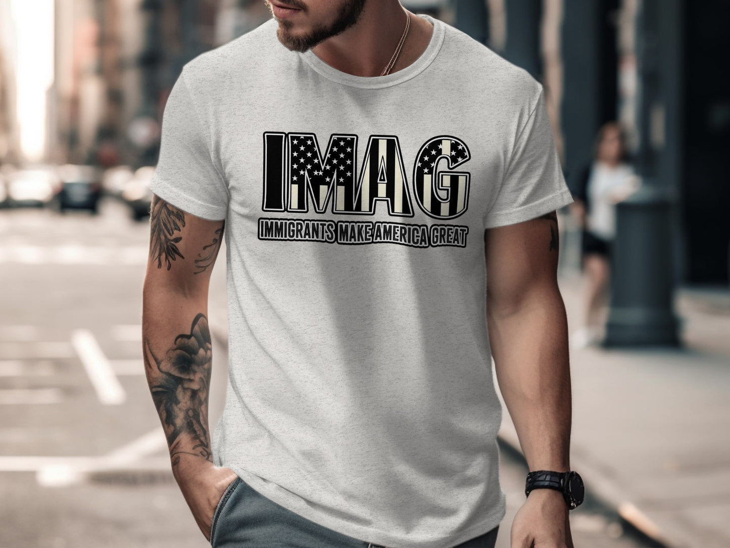 Immigrants Make America Great IMAG t-shirt product
