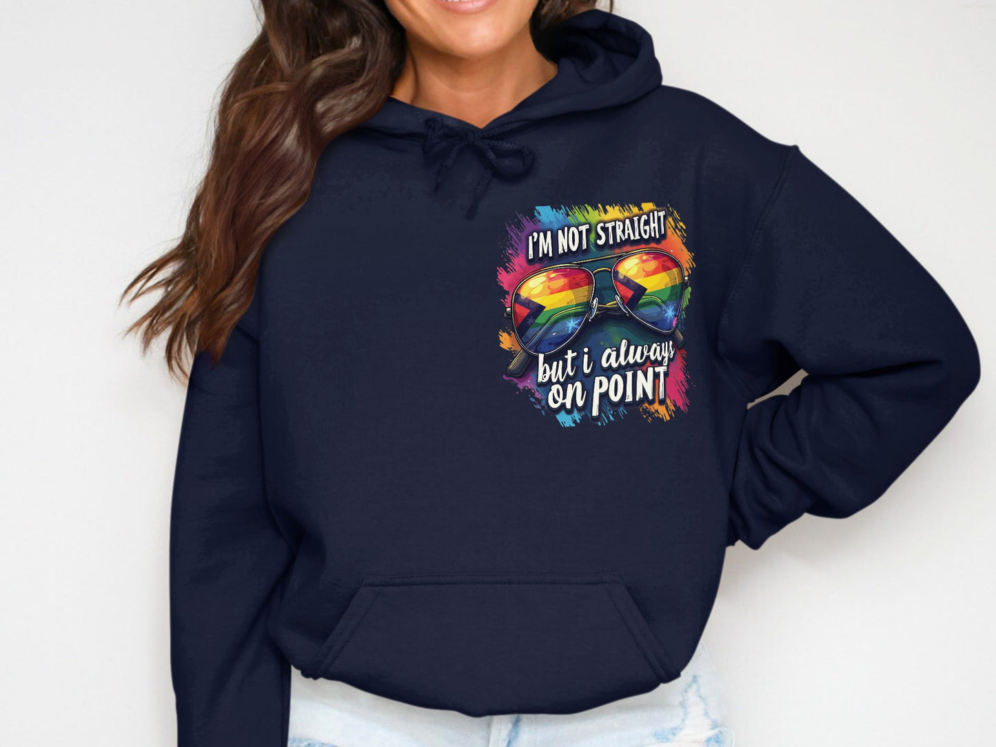 I'm Not Straight But Always On Point Hoodie product