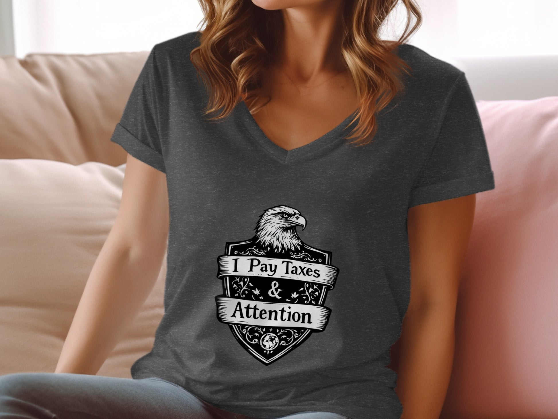 I Pay Taxes and Attention Graphic T-shirt product type