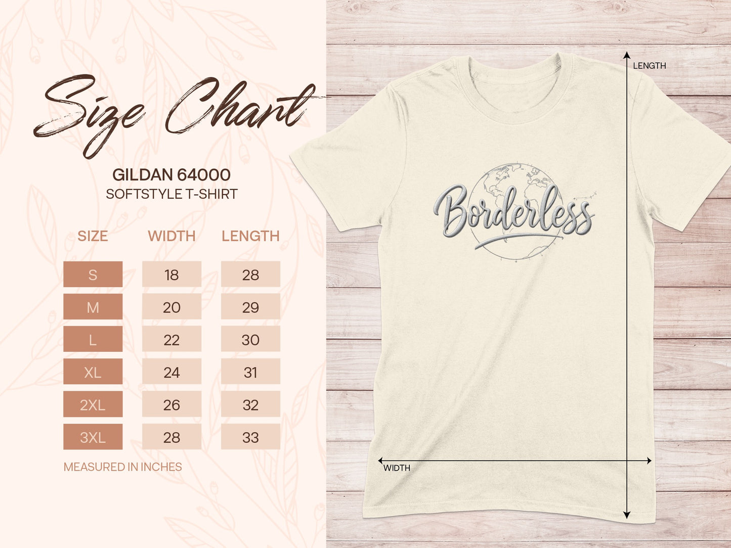 Borderless Graphic Design Softstyle T-Shirt product type