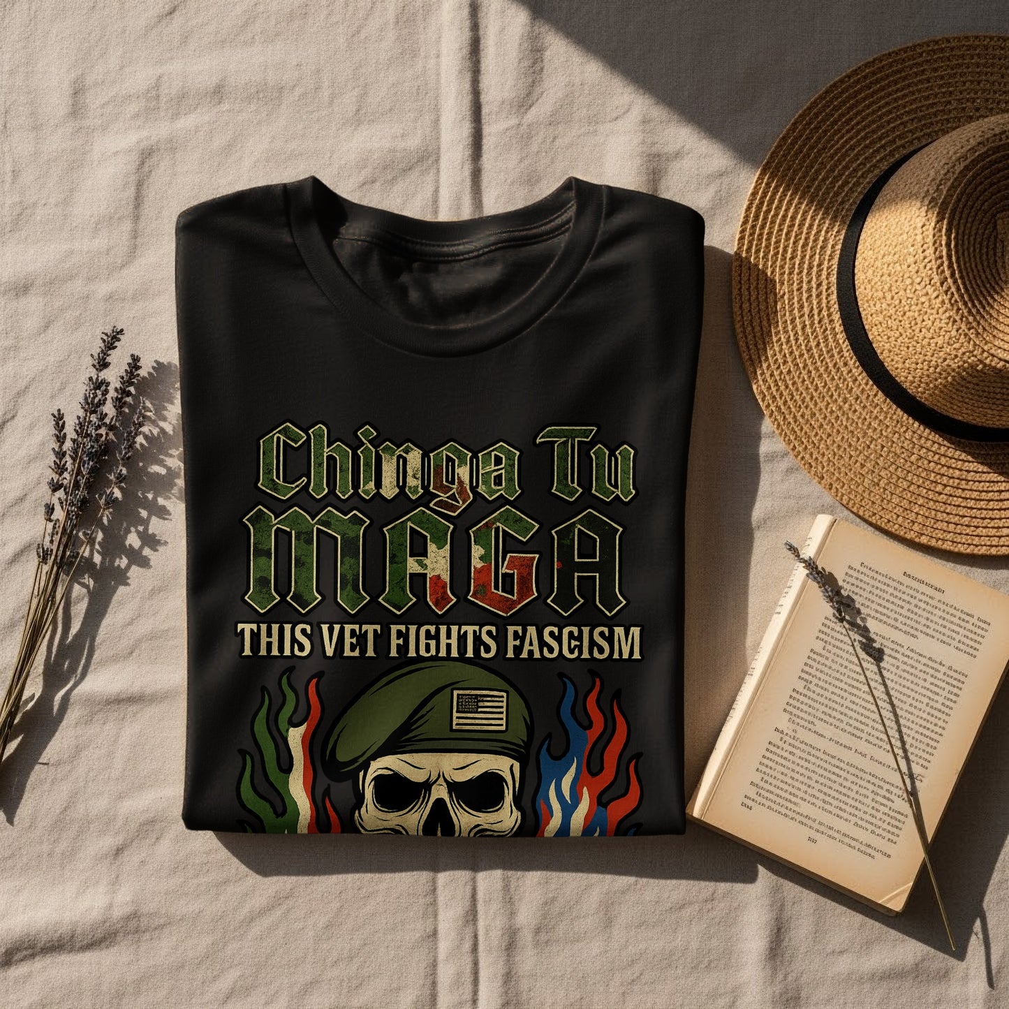 Chinga Tu Maga This Vet Fights Fascism T-shirt product