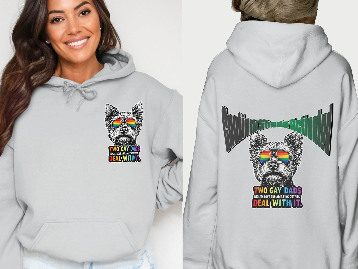 Two Gay Dads Deal With It Hoodie product
