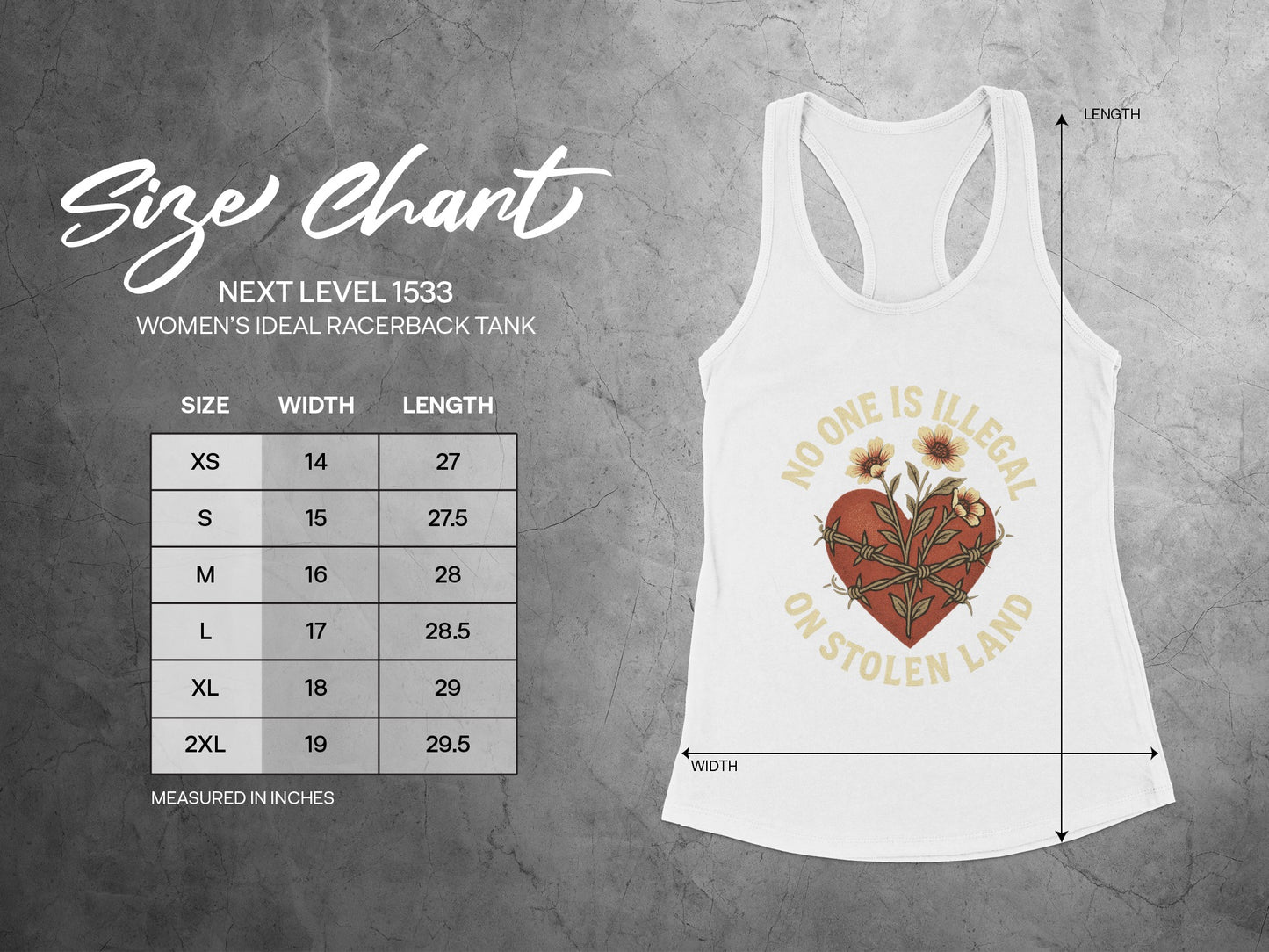 No One Is Illegal on Stolen Land Tank Top