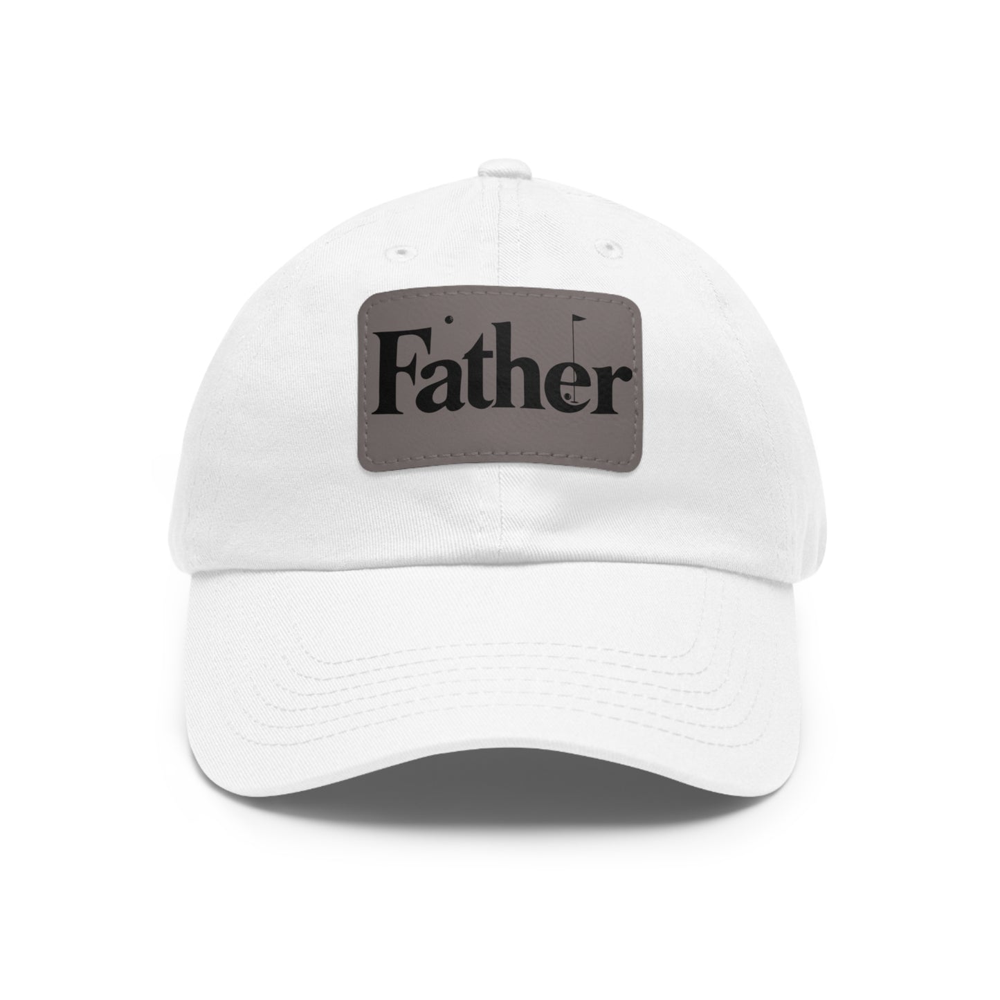 Stylish Father Dad Hat with Leather Patch - Perfect Gift for Dads