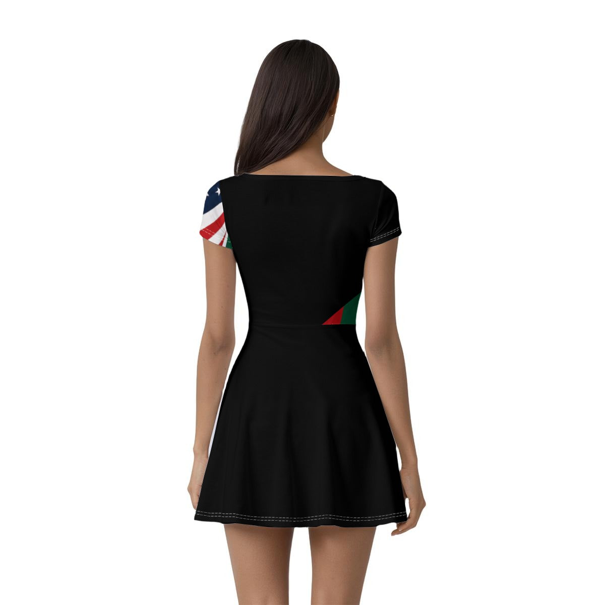 All-Over Print Women’s Athletic Dress With Built‑In Shorts