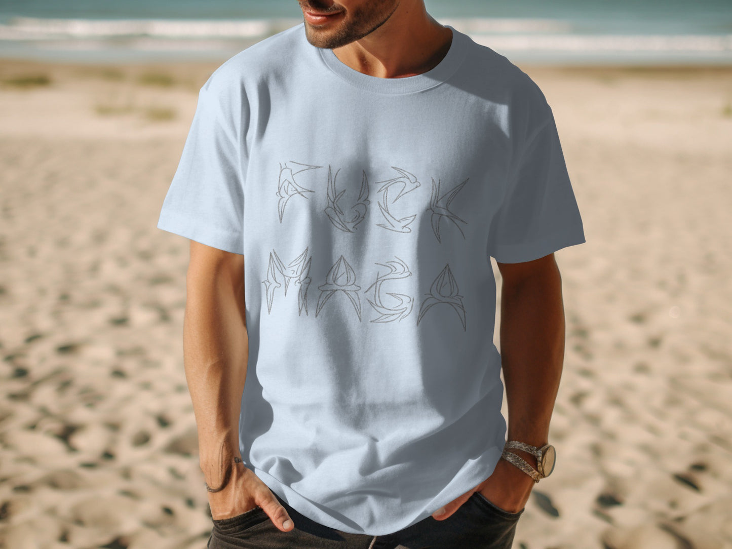 Trendy Beachwear Graphic Tee Stylish Shirt product