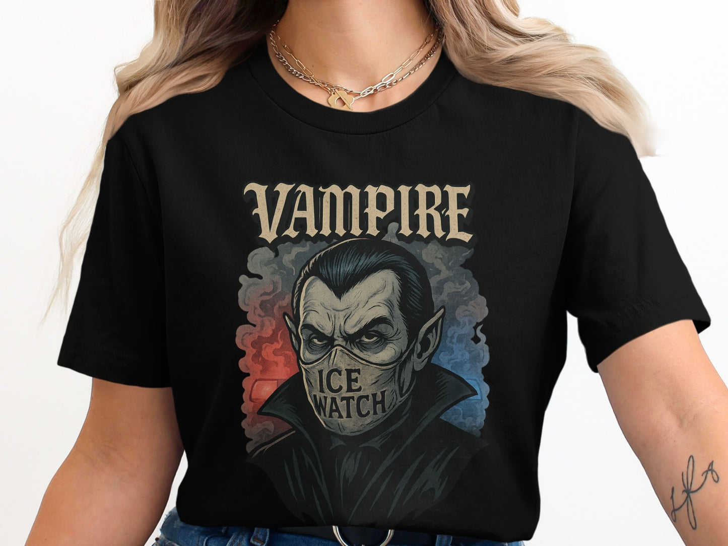 Vampire Ice Watch Graphic Print T-Shirt product