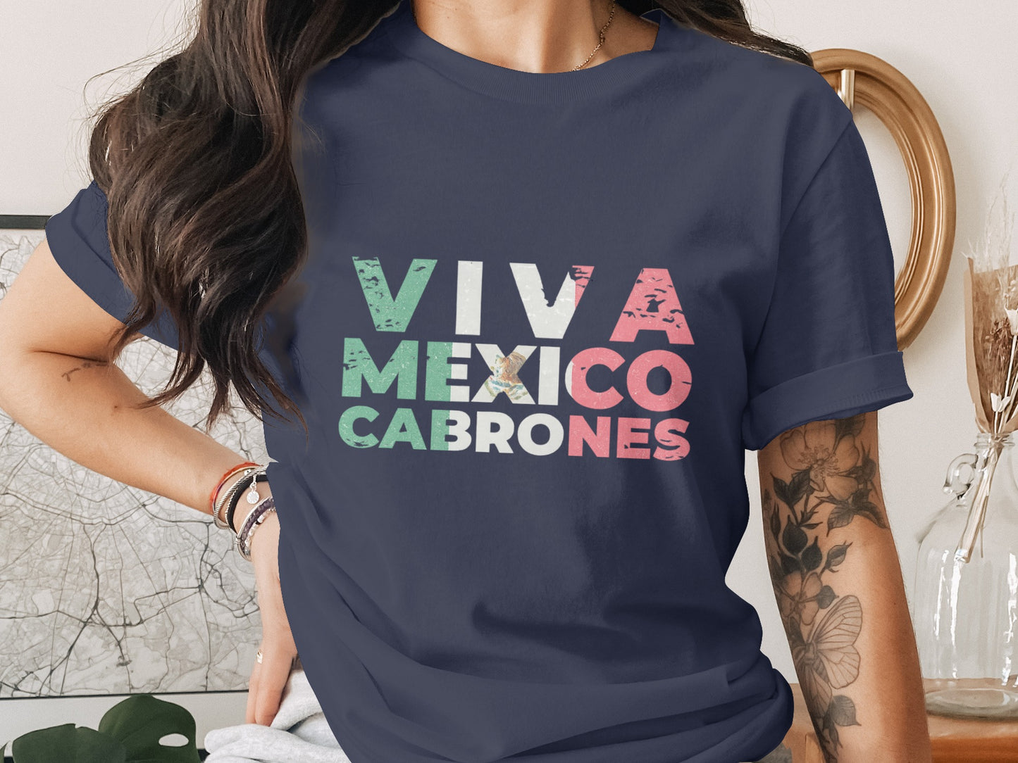 Viva Mexico Cabrones Graphic T-shirt product