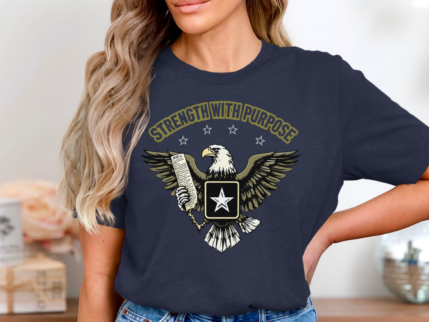 Strength With Purpose Eagle Graphic T-shirt