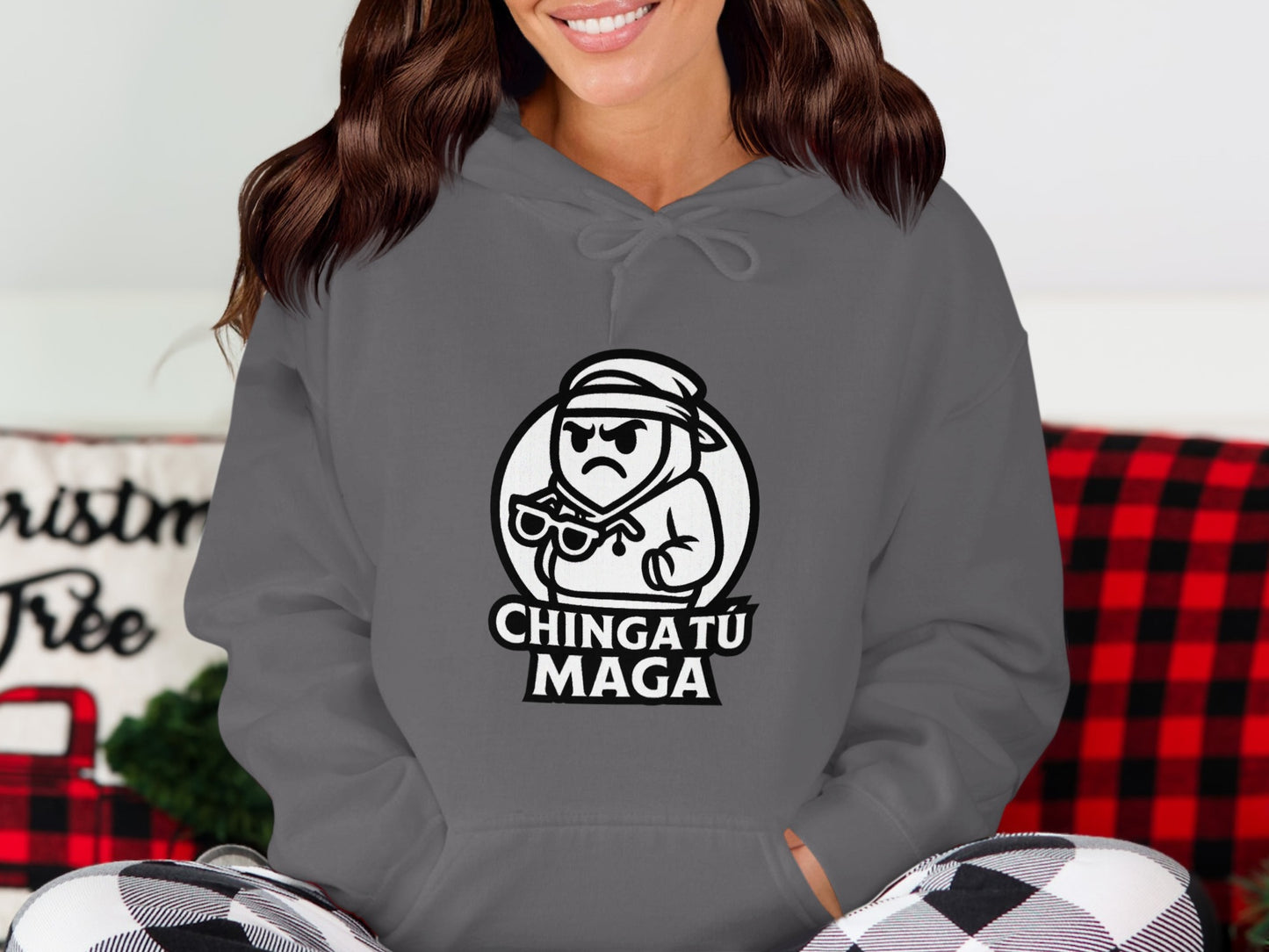 Chinga Tu Maga Graphic Design Hoodie product