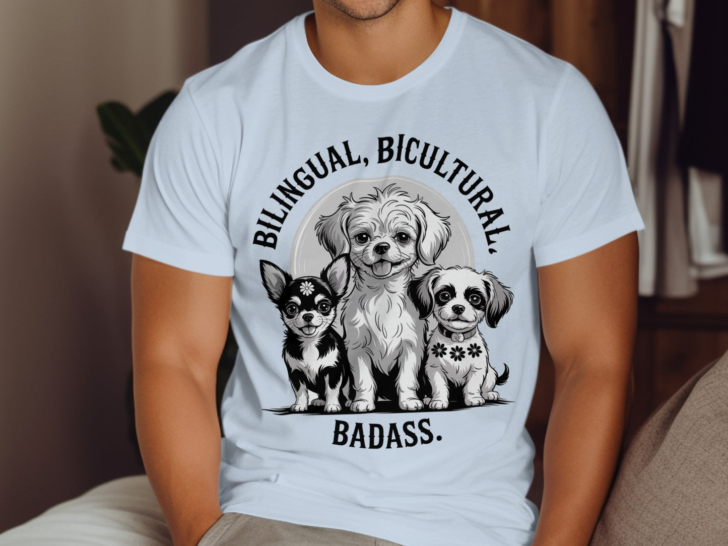 Bilingual Bicultural Badass Graphic Tee Shirt product