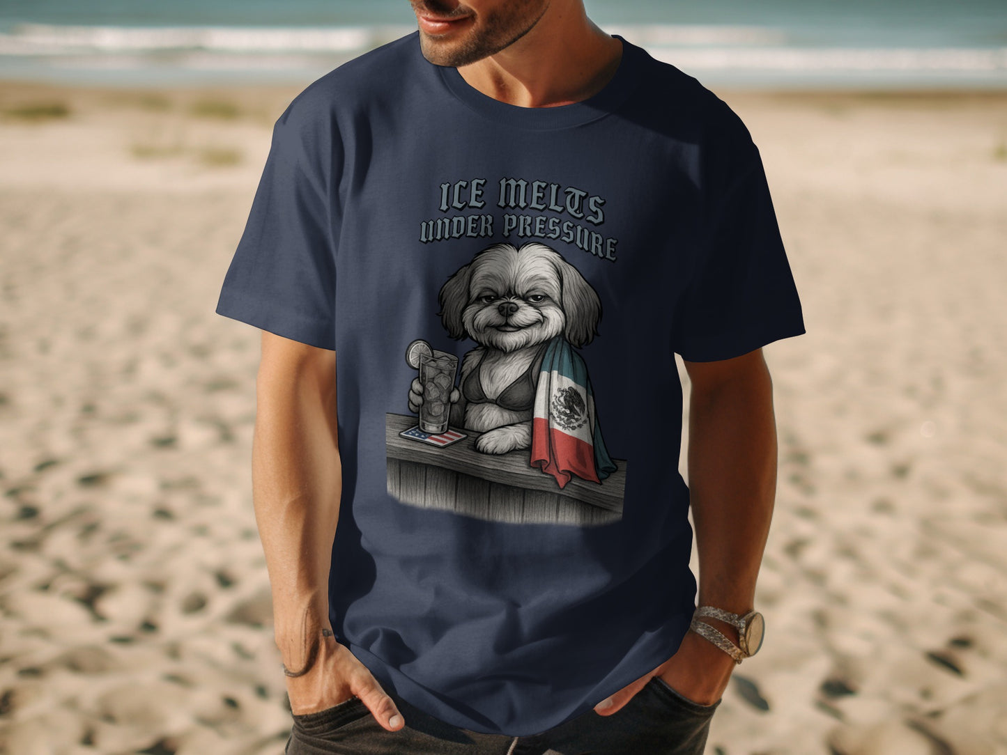 Ice Melts Under Pressure Cute Dog T-shirt product type