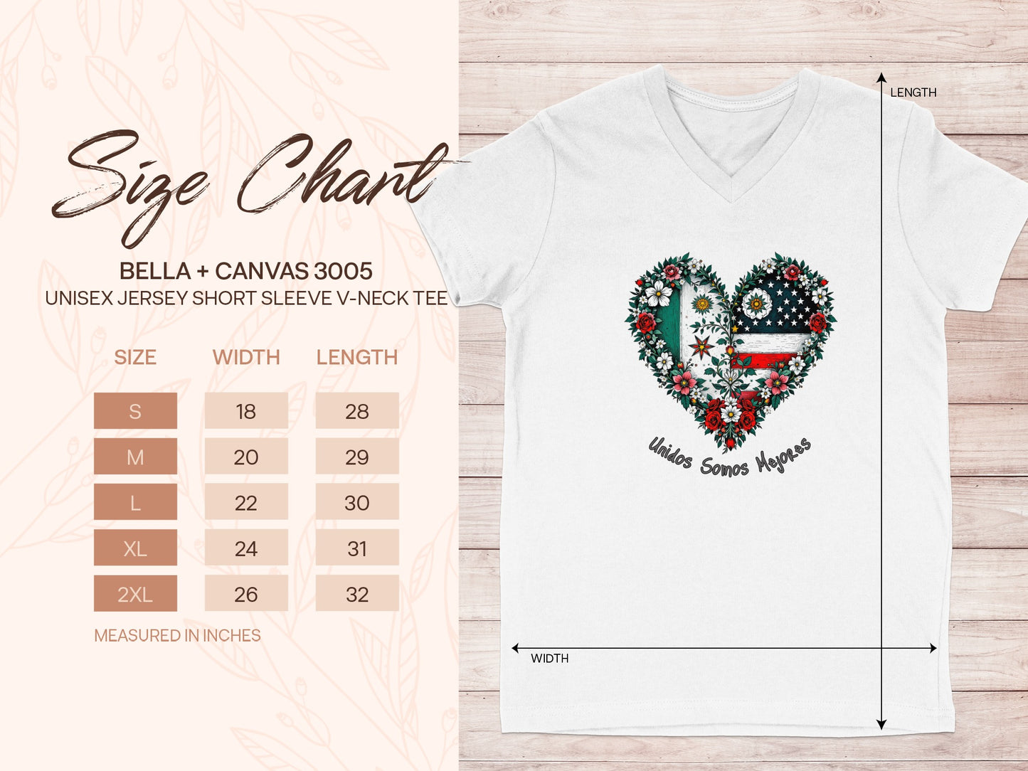 Unidos Somos Mejores Heart Graphic Tee product