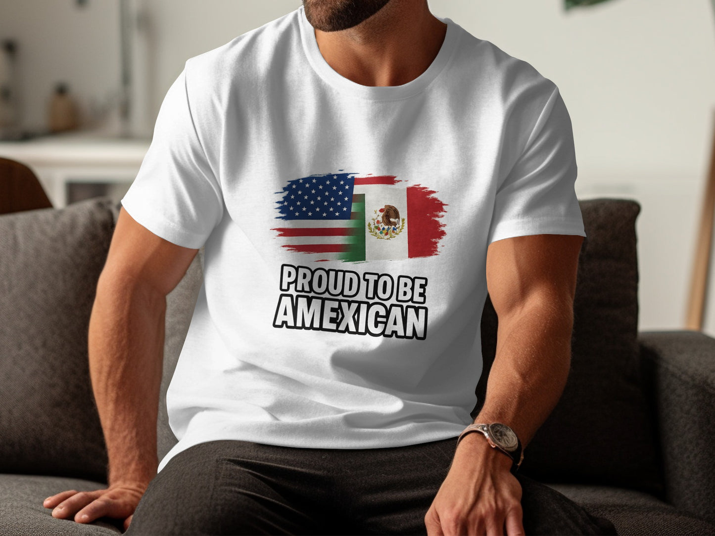 Proud to Be Amexican Graphic Tee Shirt Product
