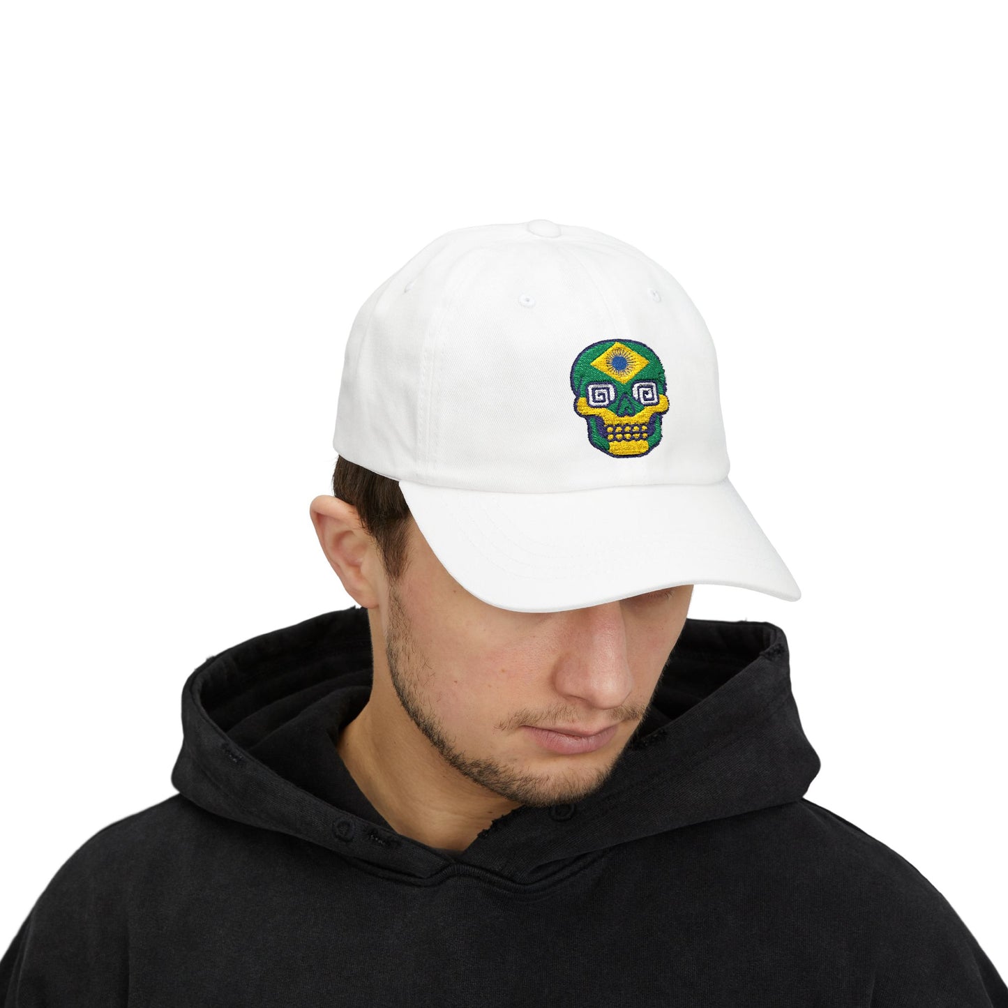 Colorful Skull Classic Dad Cap - Trendy Summer Hat for Music Festivals, Beach Days, Casual Outings, Unique Gift for Him, Adjustable Snapback