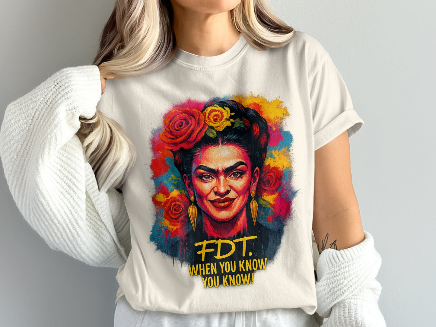 Colorful Artistic FDT When You Know You Know T-Shirt product type