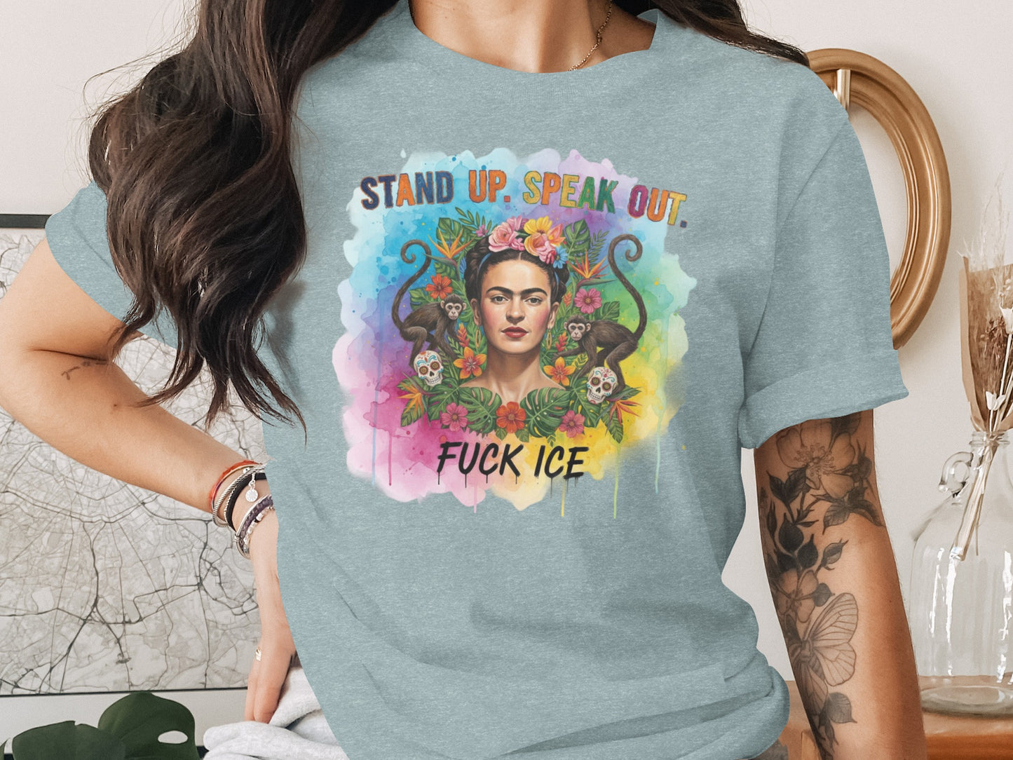 Stand Up Speak Out Fuck Ice T-Shirt product