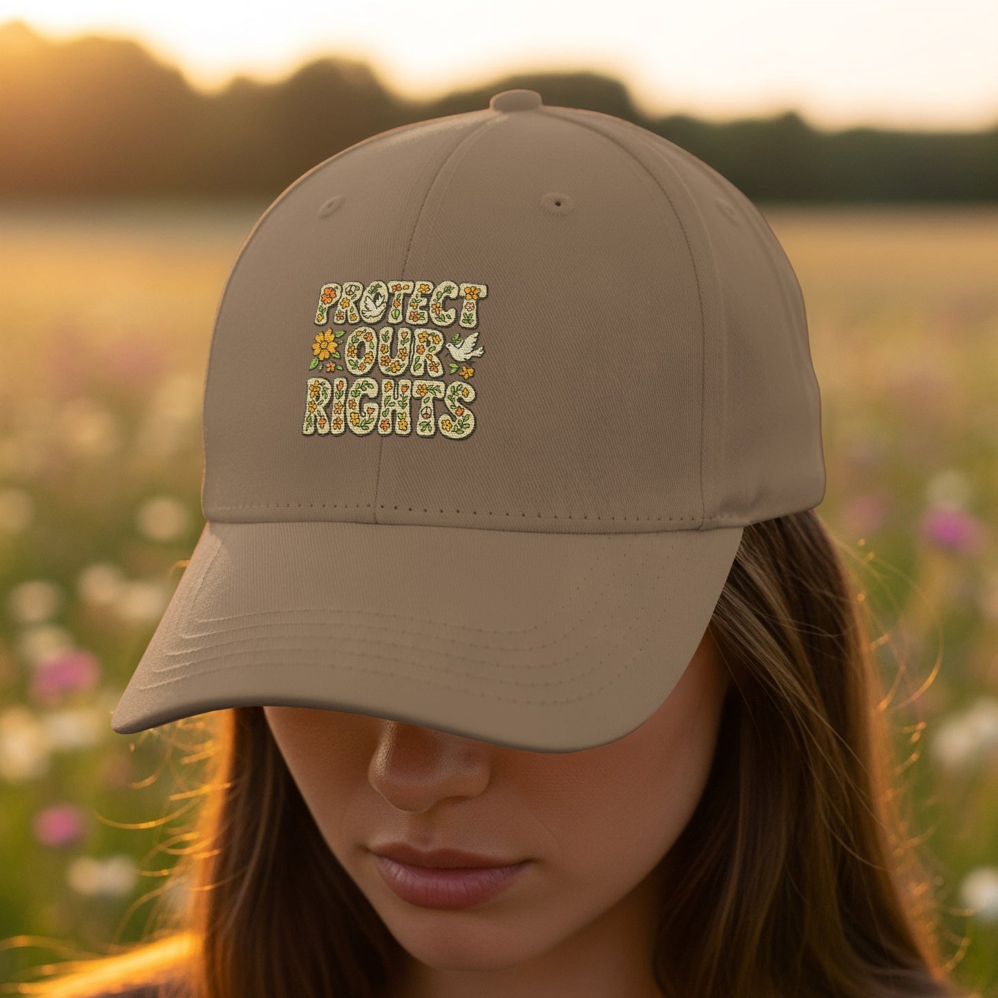 Protect Our Rights Phrase Embroidered Hat product
