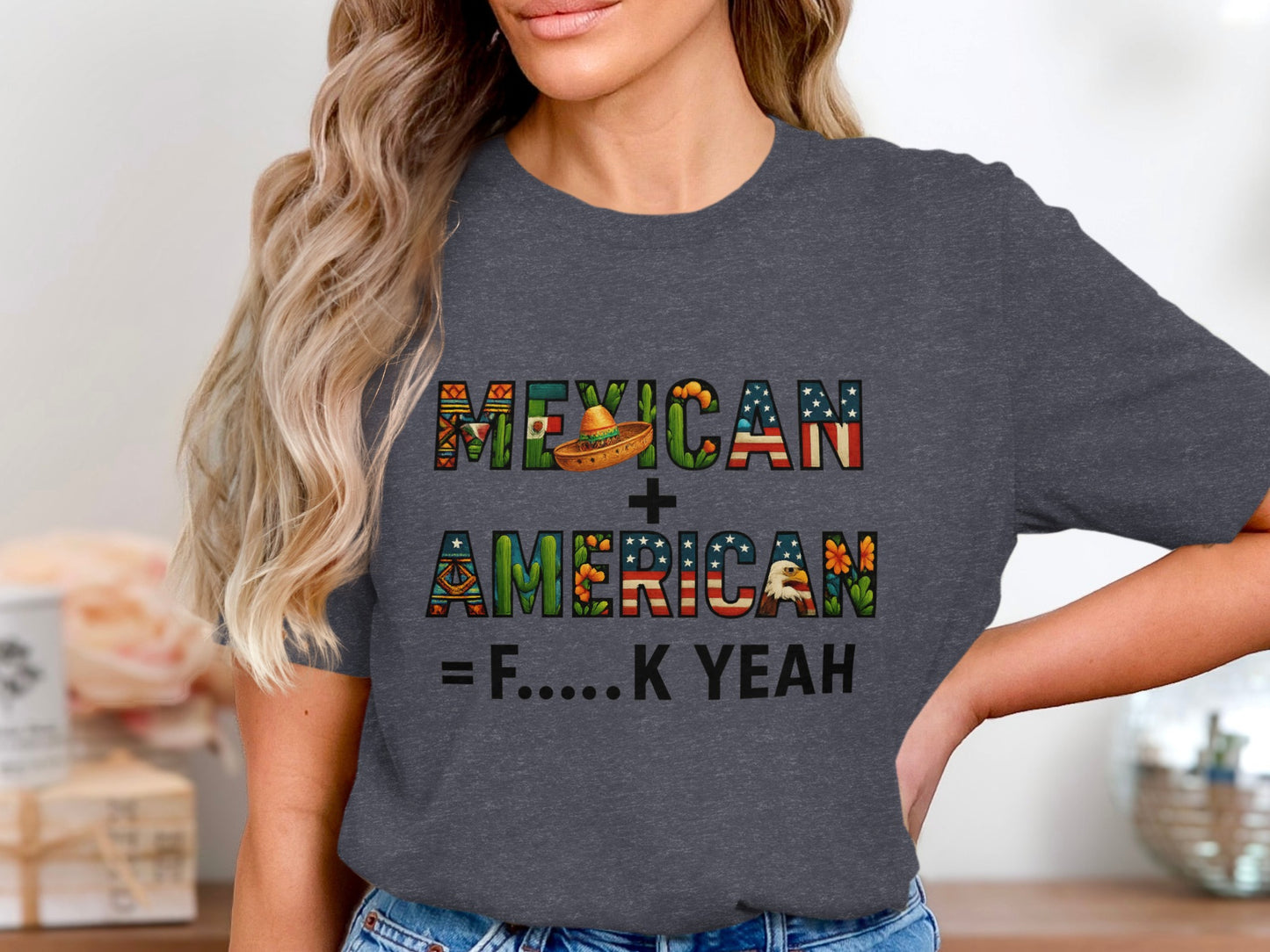Mexican American F....K Yeah Graphic T-Shirt product type