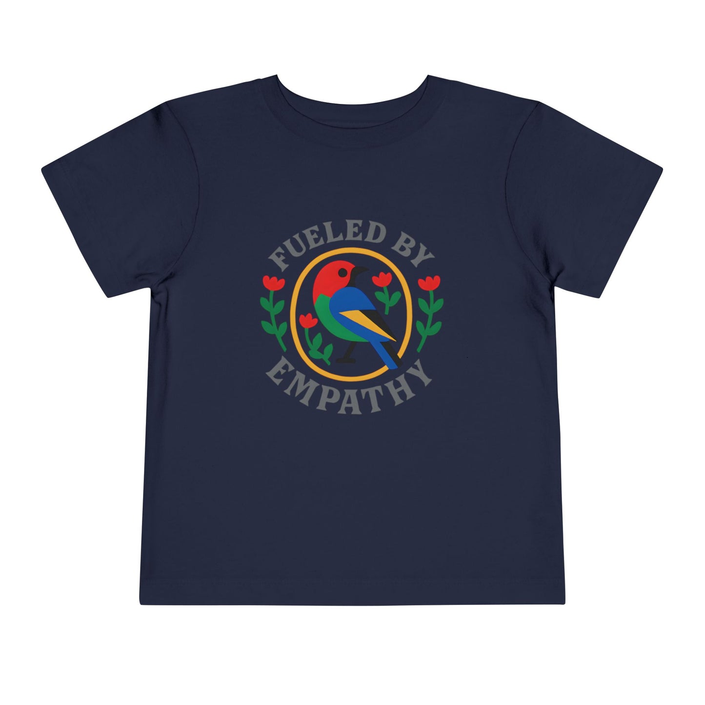 Empathy Bird Toddler Tee - Cute Short Sleeve Shirt for Kids, Gift for Birthdays, Encouraging Apparel, Toddler Fashion