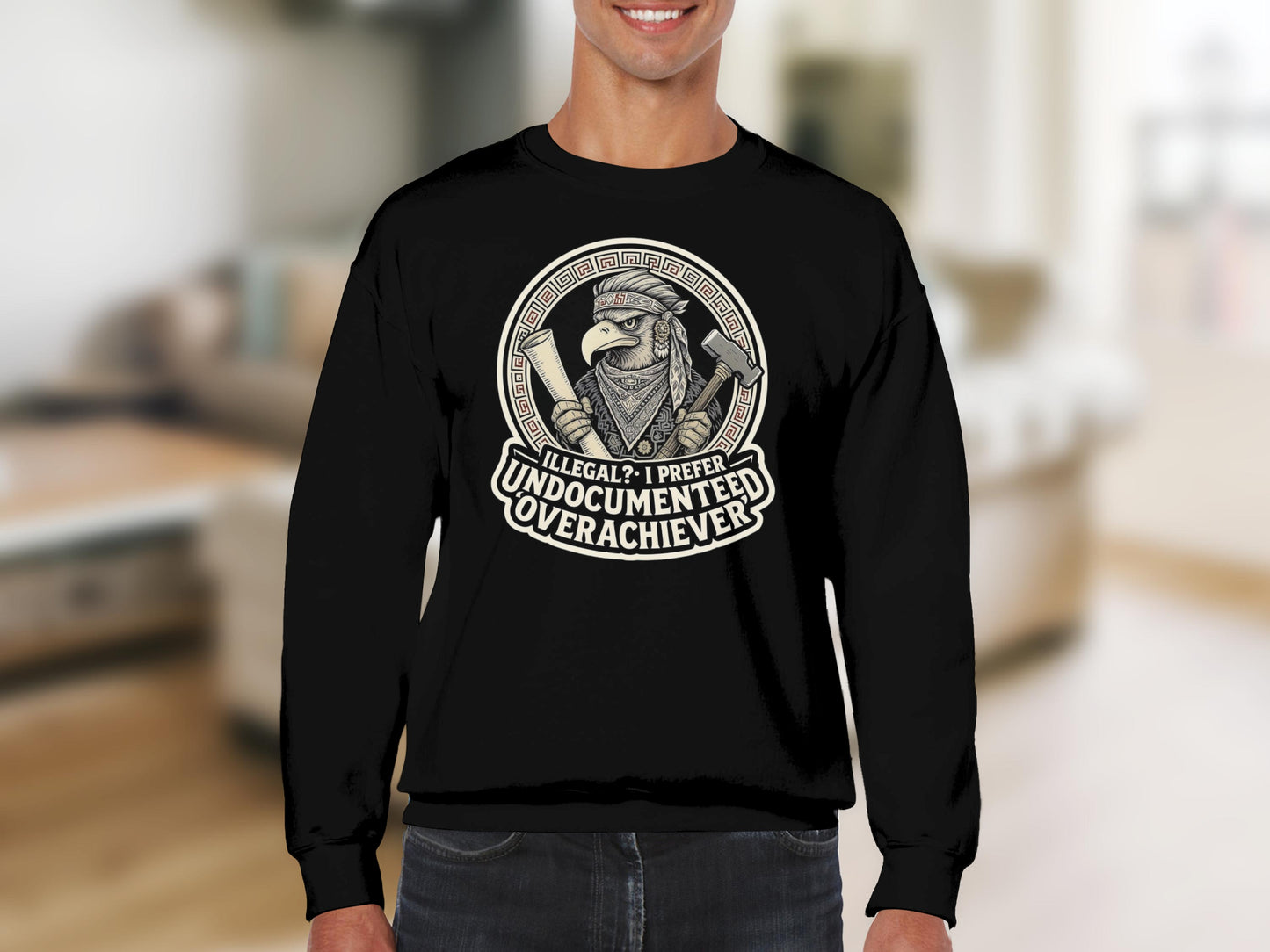 Undocumented Overachiever Statement Long Sleeve product type