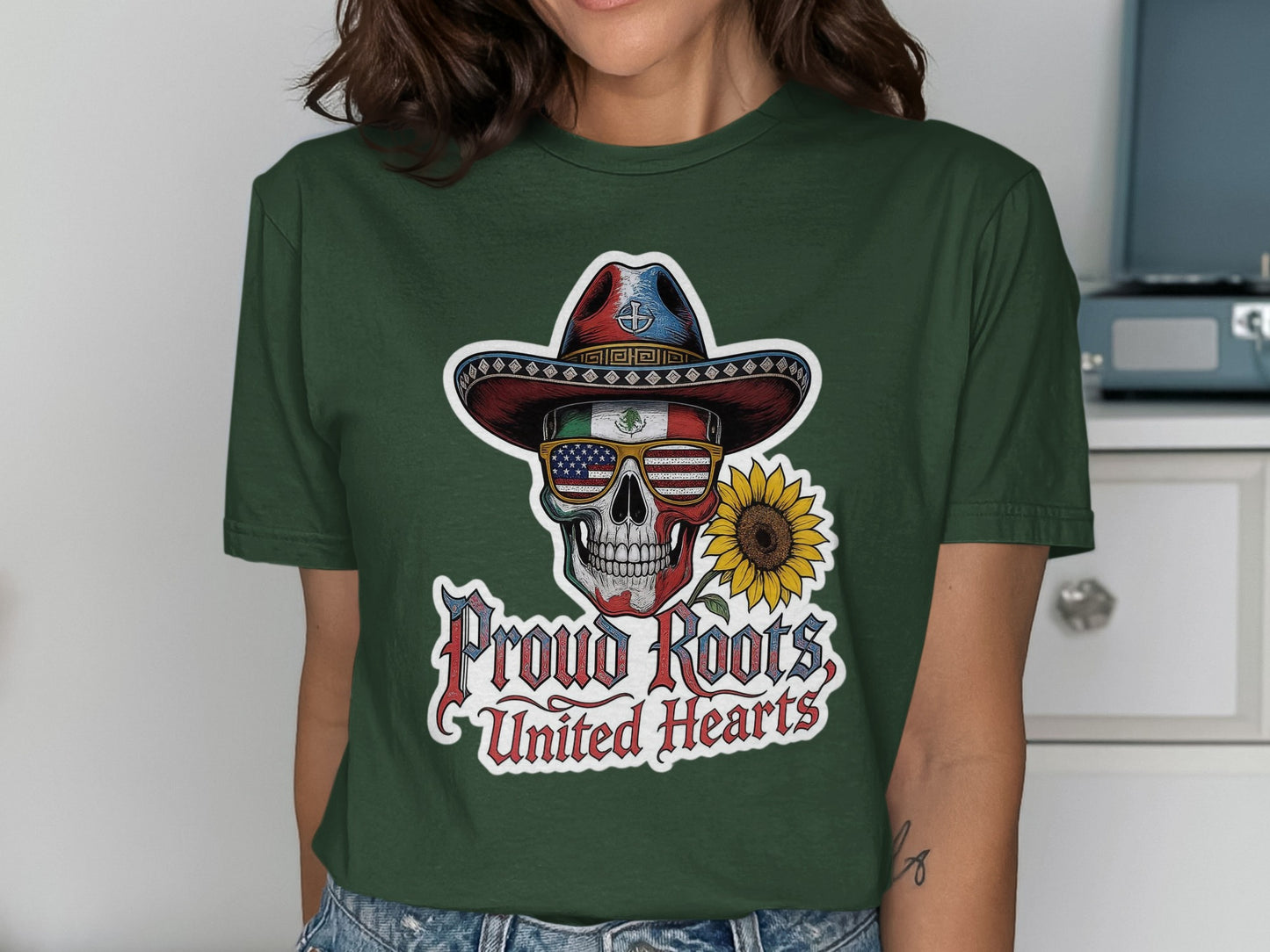 Proud Roots United Hearts Skull T-Shirt product type
