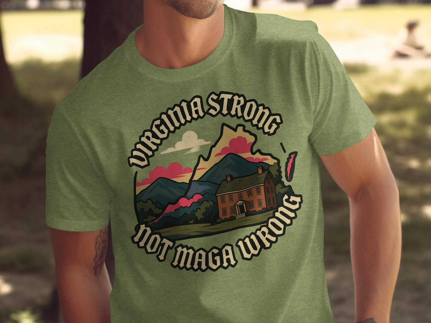 Virginia Strong Not MAGA Wrong Printed Shirt product