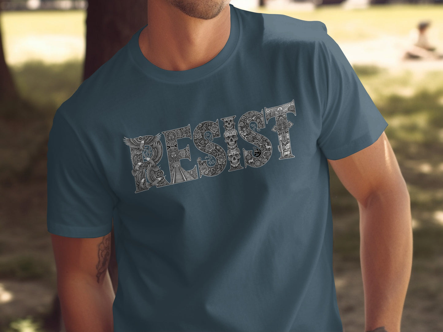 Resist Graphic Design T-Shirt Product