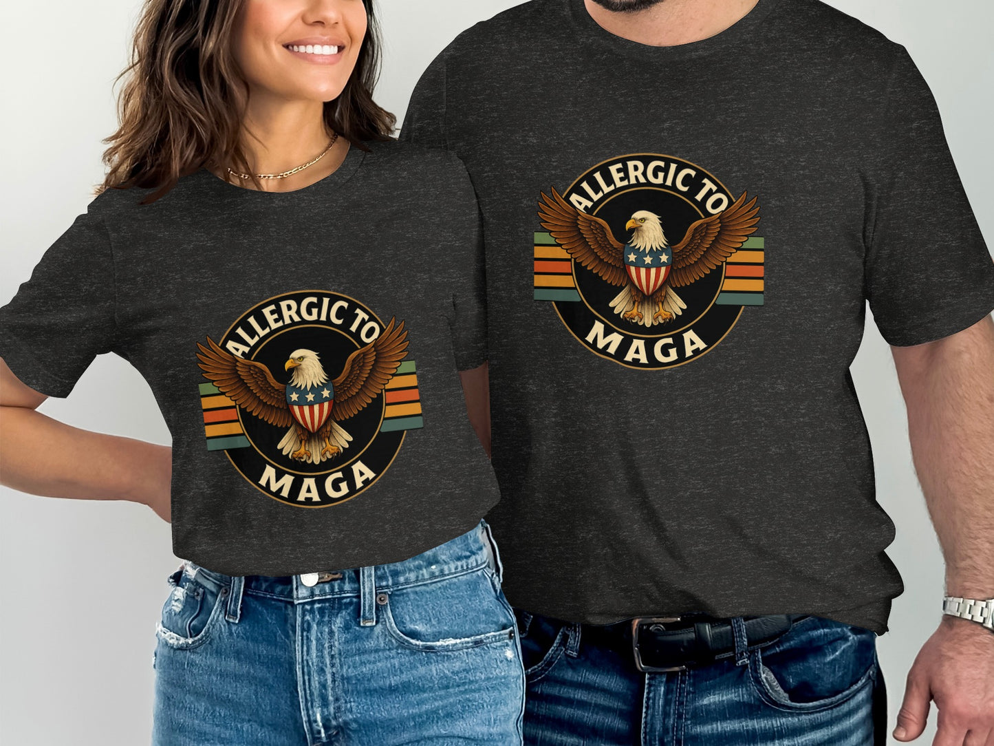 Allergic to MAGA Graphic Tee Shirt Product