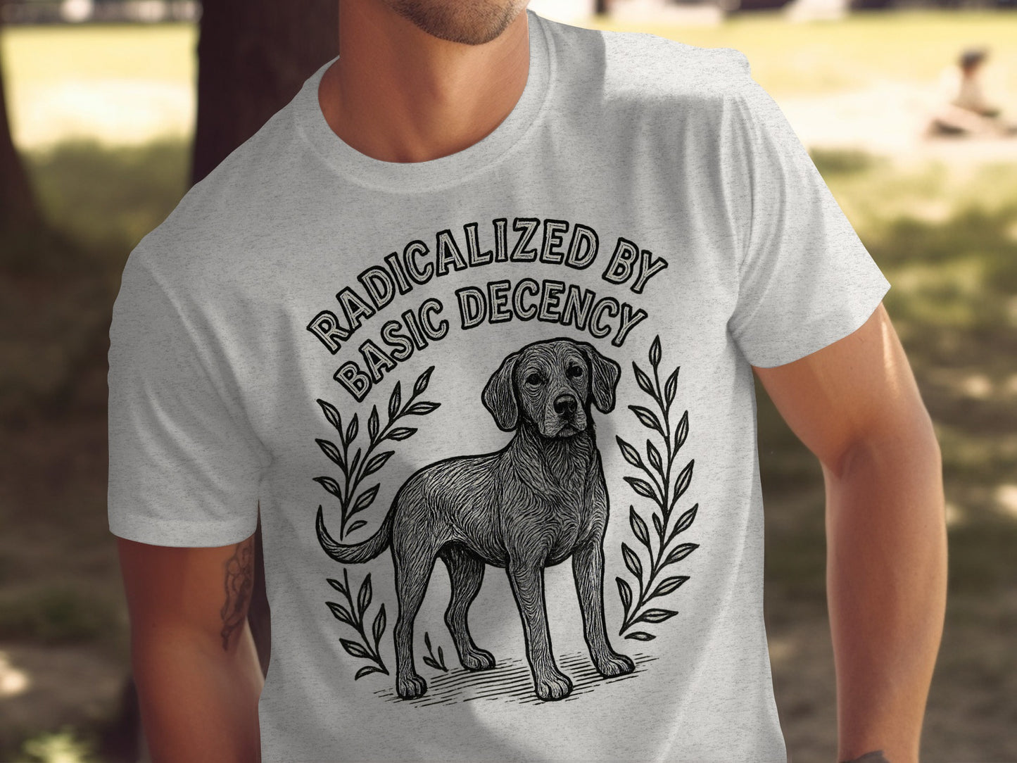 Radicalized by Basic Decency Graphic T-shirt product type
