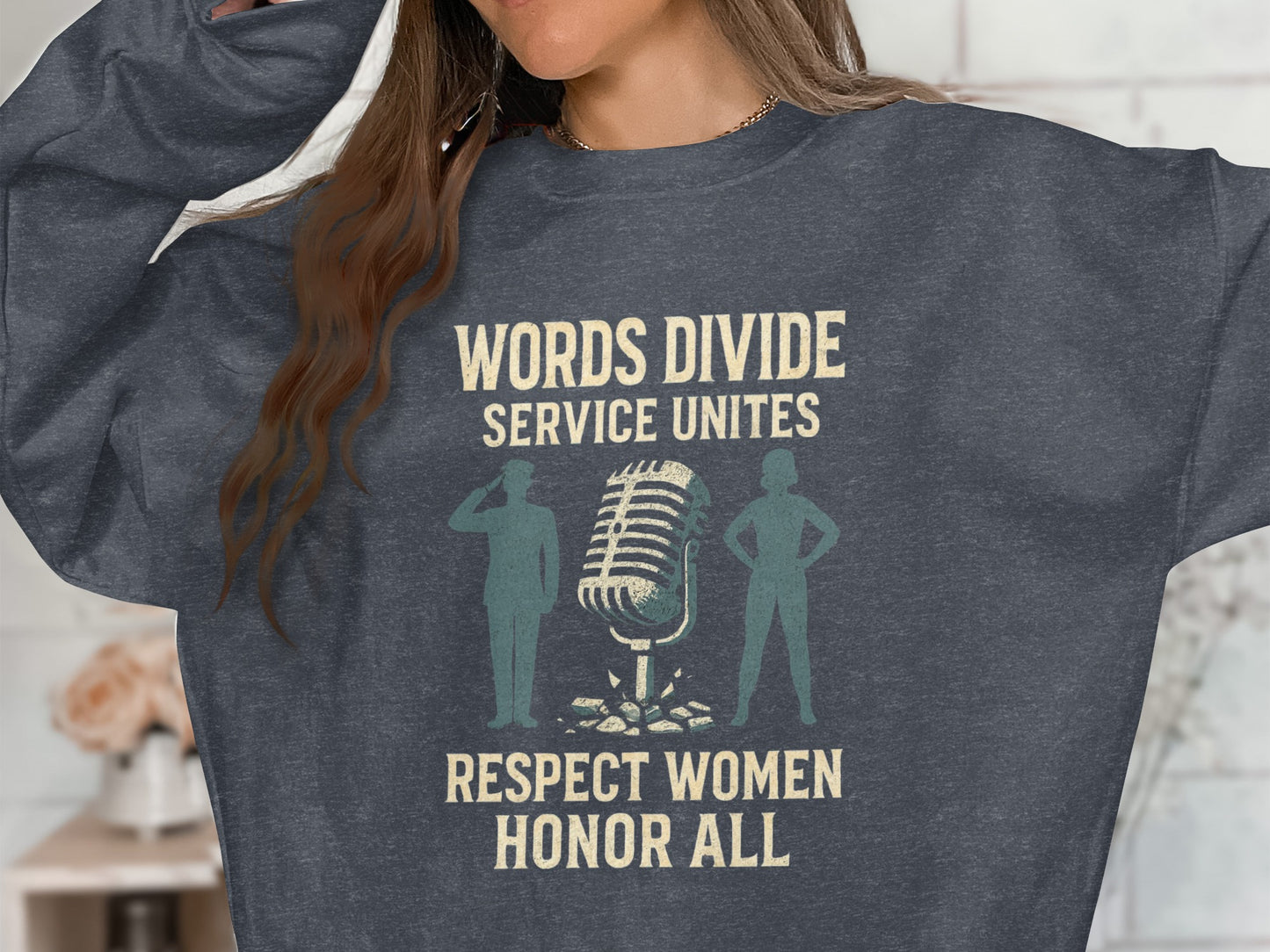 Words Divide Service Unites Respect Women Honor All product type