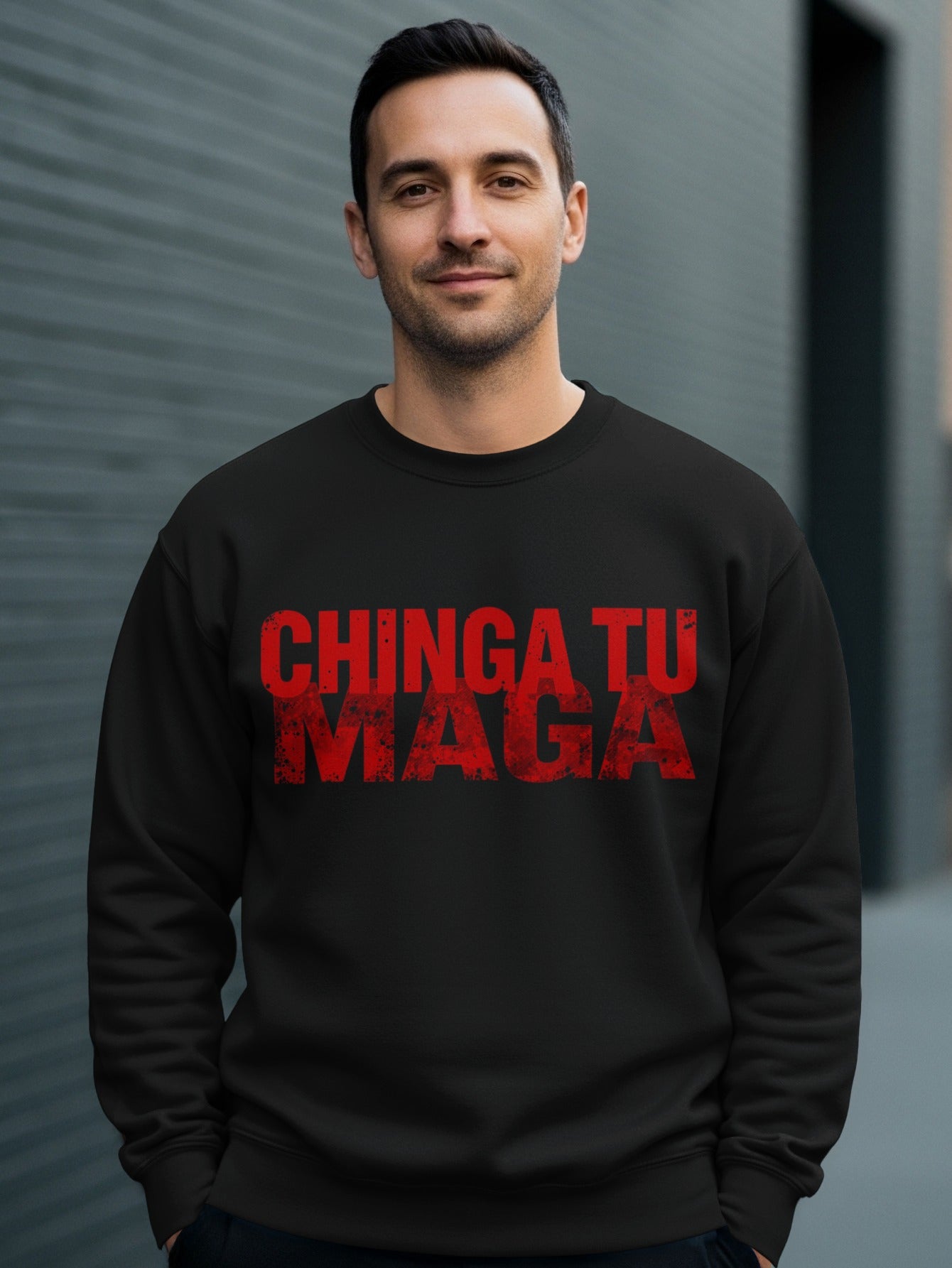Chinga Tu Maga Printed Sweatshirt