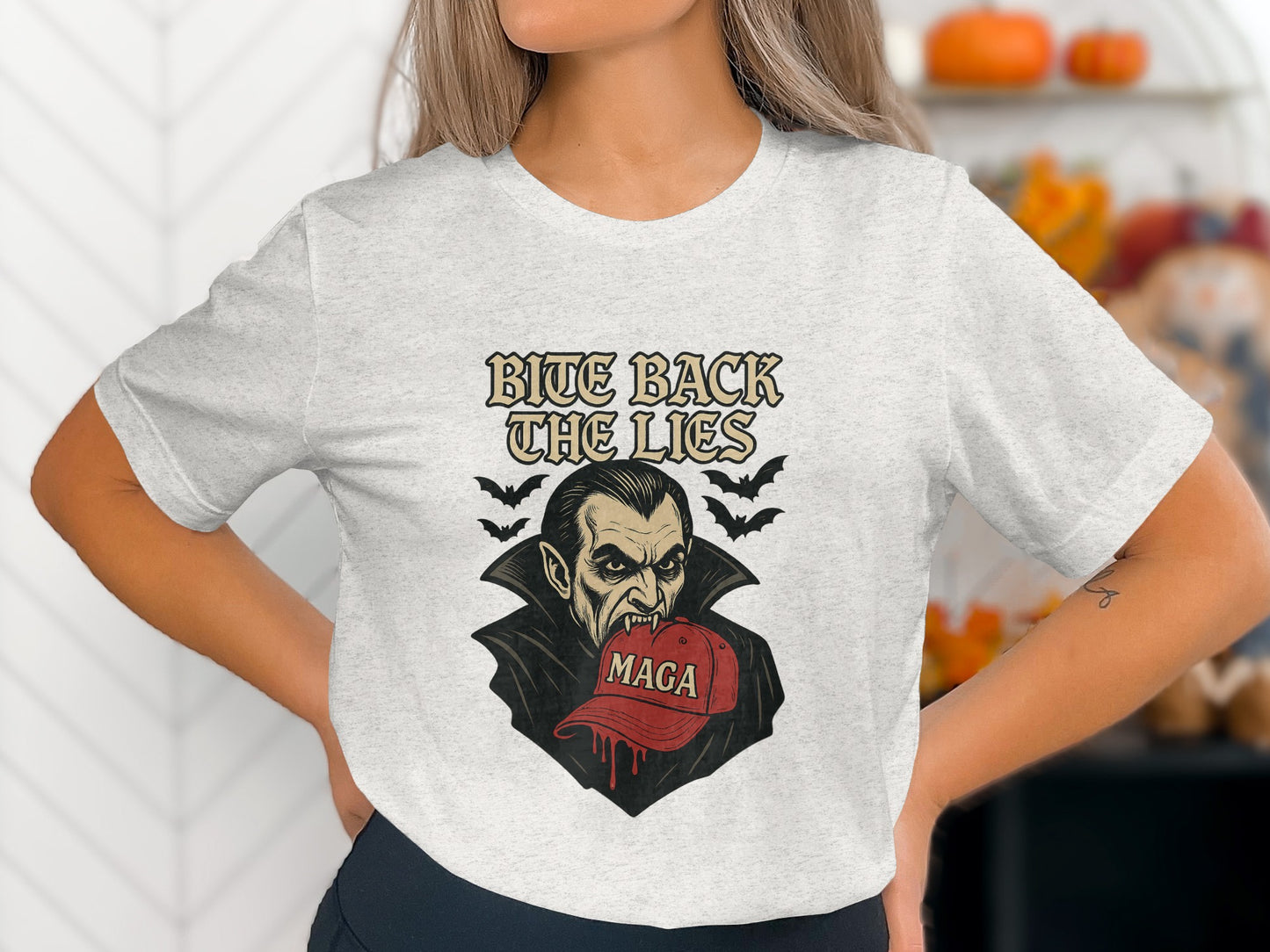 Bite Back Lies Graphic Dracula Halloween product