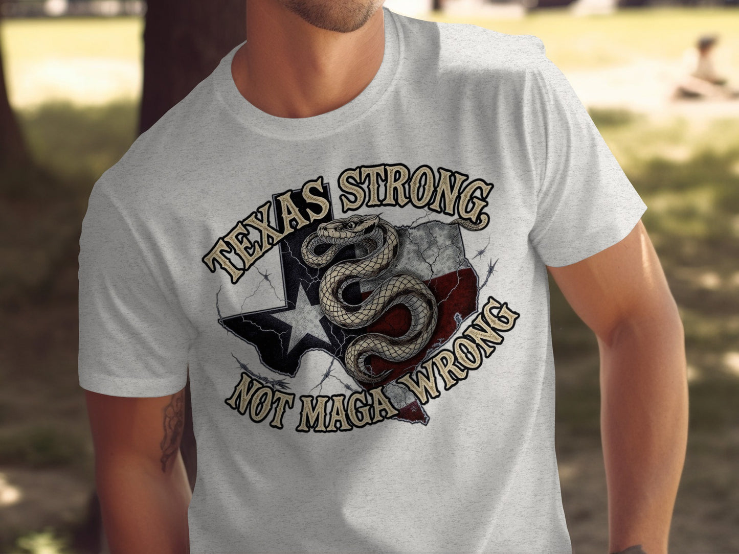 Texas Strong Not Macho Wrong Graphic T-Shirt product